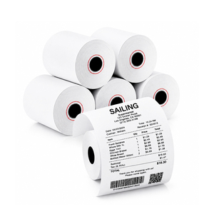 Rouleaux de papier thermique <span class=keywords><strong>80x80</strong></span> pour imprimante thermique directe, papier pour reçus de caisse enregistreuse - Product Image 1