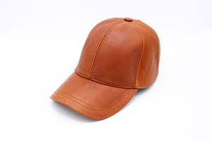 Gorra de béisbol de cuero genuino para hombre y mujer, gorro de béisbol de Cuero 100% liso con logotipo personalizado en blanco - Product Image 3