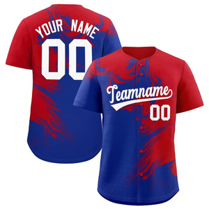 Dernier maillot de baseball à col en V pour hommes Maillot boutonné complet Maillot de baseball et de softball de haute qualité à prix d'usine - Product Image 5