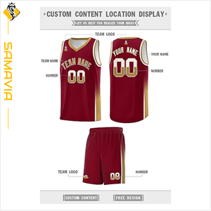 Uniformes de basket-ball réversibles sur mesure Teamwear Jersey Shorts Sports Set Respirant Quick Dry Material - Product Image 2