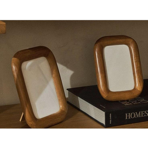 Photo personnalisable carrée, légère, écologique, non toxique, en bois incrusté artisanal indien classique de qualité supérieure par Decor World Expo - Product Image 3