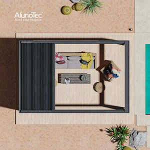 Pérgola Retráctil de Aluminio AlunoTec Impermeable con Lamas Orientables Gazebo de Aluminio para Exterior con Sombra Retráctil y Sistema de Drenaje - Product Image 6