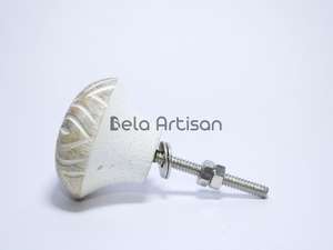 Tiradores y pomos de concha natural de abulón y latón para gabinetes, cajones, cómodas y muebles de cocina, con función de gancho colgante - Product Image 2