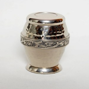 Vintage Design Metal Brass Made <b>Ashes</b> Pots and Jars Engraved Design <b>Keepsake</b> <b>Ashes</b> Urns Set of 3 Tabletop Unique Design Supply - Product Image 5