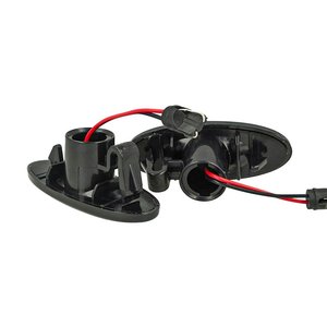 Kit indicatore di segnalazione laterale a LED per obiettivo fumo nero luce arancione per Nissan Qashqai Renault Koleos Smart Forfour - Product Image 2