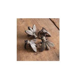 Bronce antiguo en relieve abeja diseño lujo Acero inoxidable respetuoso con el medio ambiente servilletero boda cena Mesa ajuste - Product Image 1