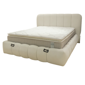 Cama con Almacenamiento Tapizada en Tela de Tamaño Personalizado con Sistema de Elevación Hidráulico, Marca MUN Sleep, Venta al por Mayor B2B, Garantía Modificable - Product Image 2
