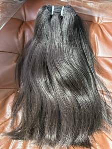 Paquetes de cabello humano indio crudo de grado 12A, venta al por mayor, 100 por ciento de cabello Remy virgen Natural, cutícula alineada, tejido de cabello duradero suave - Product Image 4