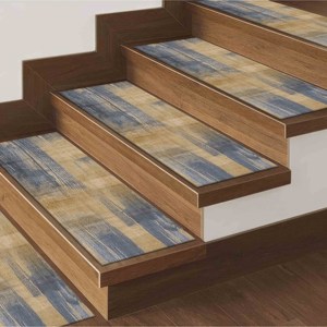 Tapis imprimé marron : bleu marine, bohème, moderne, pour marches d'escalier, facile à nettoyer, lavable en machine, gobelin - Product Image 3