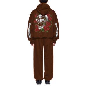 <b>Thermal</b> <b>Hoodie</b> Men Embroidered Custom Street Wear Full Zip up and Pullover Hoody Oversize Sherpa Puff Print Hoodies - Product Image 6