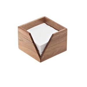 Porta Servilletas Decorativo de Madera de Estilo Tradicional Multiusos con Acabado de Incrustaciones de Hueso para Cafetería - Product Image 2