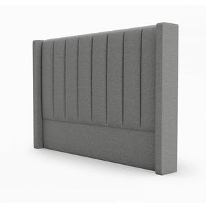 Lignes verticales propres et minimalistes, beau rembourrage en tissu avec <span class=keywords><strong>mousse</strong></span> rembourrée, tête <span class=keywords><strong>de</strong></span> <span class=keywords><strong>lit</strong></span> élégante à ailes - Product Image 4