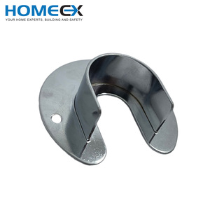 Barra de brida circular para armario Acabado cromado - Product Image 3