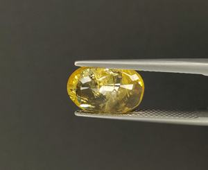 Meilleur prix saphir jaune naturel sans chaleur coupe ovale 4.70 carat taille de bague de haute qualité septembre pierre de naissance pour l'astrologie - Product Image 3
