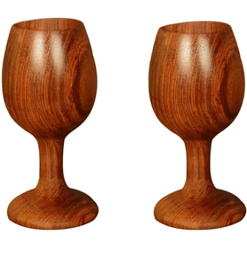 Artesanía Venta al por mayor de madera Copa de vino Fabricantes Precio más bajo especialmente para beber copa de vino de madera - Product Image 4