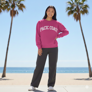 Sudadera Larga con Cuello Alto, Estampado Serigrafiado, Estilo Casual, Otoño Invierno, Venta al por Mayor, Talla Grande, Personalizada para Mujer - Product Image 3