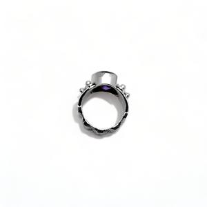 Unique pur 925 argent Sterling naturel améthyste ovale à facettes pierres précieuses fabriqués à la main lunette réglage anneaux Fine fête de mariage - Product Image 6