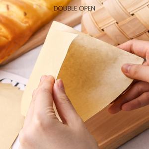 Sacs à Pretzels à Double Ouverture Personnalisés, Sacs en Papier Brun Résistants à la Graisse, Papier pour Snacks Gras, Pretzels, Biscuits - Product Image 2