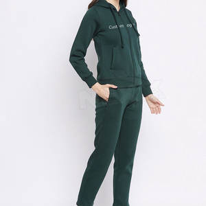 Chándal Casual de Invierno para Mujer con Diseño Personalizado y MOQ Bajo - 100% Algodón, con Capucha, Largo, Color Sólido, Ecológico, Transpirable y de Secado Rápido - Product Image 2