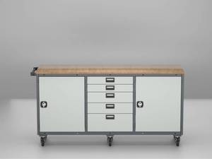 ตู้เก็บเครื่องมือแบบโมดูลาร์สำหรับงานหนักพร้อมลิ้นชัก – ระบบจัดเก็บสำหรับโต๊ะทำงานในโรงรถอุตสาหกรรม โซลูชันการจัดเก็บในโรงรถคุณภาพดีที่สุด - Product Image 4