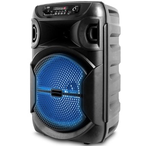 Best High Quality 8'' Portable 1000 Watts Festival PA LED <b>Speaker</b> with <b>USB</b> and Mic Input Subwoofer - Product Image 3