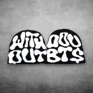 Gros gros bonnets personnalisés bonnet en tricot avec logo personnalisé adulte personnalisé 100% acrylique Jacquard bonnet chapeaux - Product Image 2