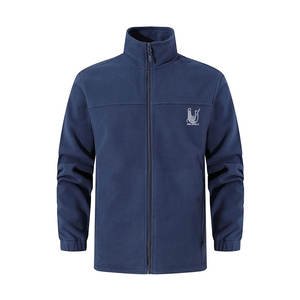 Veste polaire décontractée pour homme, col montant, logo frontal, séchage rapide, respirante, prix de gros personnalisé, service OEM de haute qualité - Product Image 1