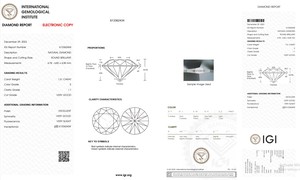 B2B D'VINS JEWELS para GIA Certified 1,31 CT Diamante blanco suelto Natural L Color FL FLOW Pureza EX Corte pulido para joyería - Product Image 2