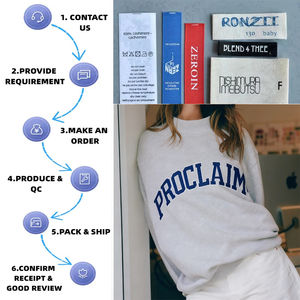 Personalizado bordado Varsity cuello redondo Christian Proclaim sudadera cristiana estética Mockneck sudadera Proclaim sudadera - Product Image 2