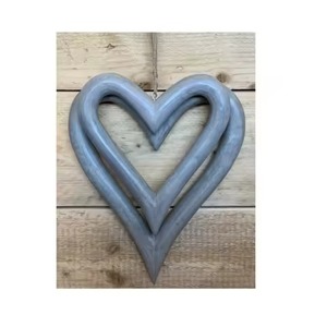 Adorno de Hierro en Forma de Corazón, Dorado Mediano, Decoración Navideña para el Hogar, Corazones Colgantes Decorativos para Interiores y Exteriores - Product Image 2