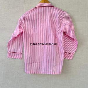 Nuevo Conjunto de Pijama de Algodón para Niños, Hermoso Conjunto de Pijama de Algodón Estampado Indio, Ropa de Dormir 100% Algodón - Product Image 3