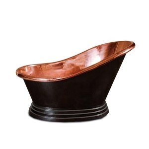 อ่างอาบน้ำทองแดงทำมือพร้อมพื้นผิวลายนูน ขนาดและดีไซน์ตามสั่ง - Product Image 1