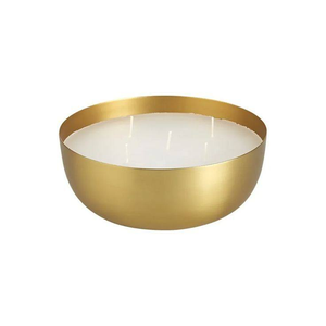 Latest Style Polished Brass Round Candle <b>Bowl</b> High Selling Home Decorative <b>Metal</b> for Dining Table - Product Image 1