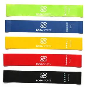 Custom Logo Printed Latex Fitness Fit Simplify Resistance Loop Exercise Elastic Bands