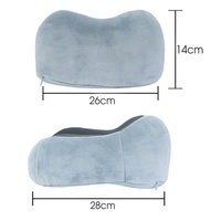 Oreiller de voyage ergonomique en mousse à mémoire de forme en U, respirant, en polyester et coton, pour avion, bus, voiture, camping – Prix usine