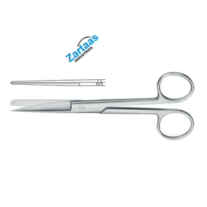 กรรไกรผ่าตัดตรงคม/ทื่อ13ซม. ทำจากสเตนเลสสตีลใช้ในการผ่าตัดมาตรฐาน - Product Image 4