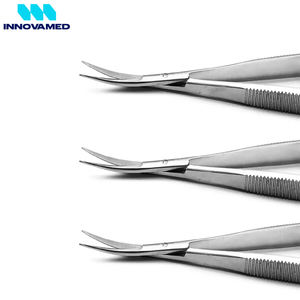 Tijeras de Acero Inoxidable, Tijeras de Precisión de Alta Resistencia, Herramienta de Corte con Hoja Curva en Diferentes Tamaños, Tijeras Micro de Resorte - Product Image 4