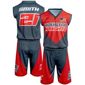 Uniforme de basket-ball pour adultes personnalisé avec maillot cousu avec logo de l'équipe en automne conception de vêtements de sublimation - Product Image 1