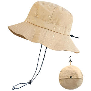Chapeaux seau personnalisés d'été élégants avec broderie par impression de logo Mode extérieure Streetwear Protection solaire Fournisseur OEM - Product Image 1