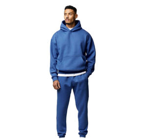 Ensemble survêtement personnalisé avec sweat-shirt et jogging décontracté en molleton de haute qualité, ensembles de survêtement uni avec sweat-shirt et jogging à prix avantageux - Product Image 1