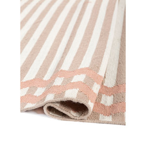 Alfombras Clásicas Alhambra Rojas y Naranjas de Tejido Plano, Alfombras Rectangulares de Yute a Rayas para Uso Doméstico-ADWL-13291 para Pasillo, Habitación, Dormitorio - Product Image 2