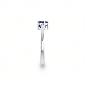 Anello di Fidanzamento Classico con Tanzanite Naturale Taglio a Pera 0,35ct, Anelli in Argento Sterling 925 con Gemme - Product Image 2