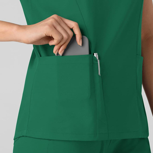 Mujeres Médico Scrub Uniforme Enfermera Médicos Scrub Set Mujeres Uniforme de Hospital al por mayor - Product Image 5