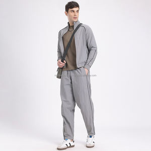 Nardon Apparels Survêtements pour hommes Survêtements pour hommes Survêtements pour hommes 2 pièces Décontracté Athlétique Jogging Warm Up Full Zip Sets - Product Image 2