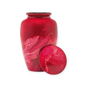 Urne commémorative d'art abstrait multicolore avec un design fluide et vibrant représentant la vie, l'amour et la mémoire éternelle - Product Image 2