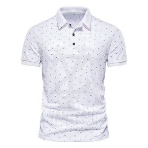 ผ้าถักคุณภาพสูง OEM สำหรับเสื้อเชิ้ตผู้ชาย ผลิตจากผ้าฝ้าย/ใยไผ่ ระบายอากาศได้ดี แห้งเร็ว พิมพ์ลายทั่วผืน  รับสกรีนโลโก้ตามแบบ - Product Image 4