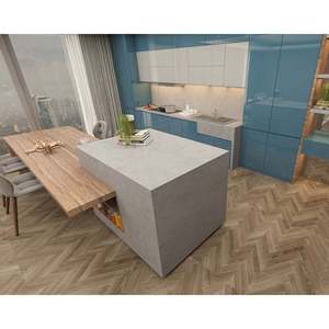 Pierre de quartz imperméable de qualité supérieure Unionstone Monterosa pour mur, design moderne, grande dalle - Product Image 4