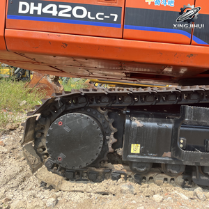 Excavatrice d'occasion Doosan DH420, marque coréenne d'origine, 42 tonnes, grande excavatrice sur chenilles, construction, exportation, taille moyenne - Product Image 3