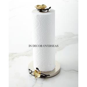 Hojas chapadas en oro de alta calidad Diseñador Plata Brillante Pulido Toallero de papel de metal de calidad superior en un precio impresionante - Product Image 4