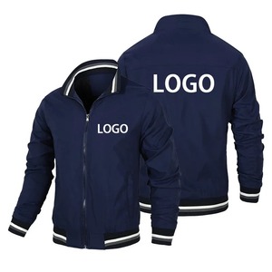 Direct Manufacturer's High Quality Men's Zipper Bomber <b>Jacket</b> for Spring Winter-Fashionable <b>Thin</b> Canvas <b>Puffer</b> Stand Custom Logo - Product Image 5